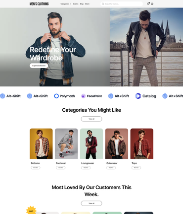 Men Clothing demo