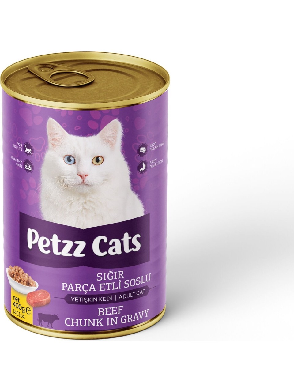 Petzzcats Sığır Etli Yetişkin Kedi Konservesi 400 gr 1 Adet