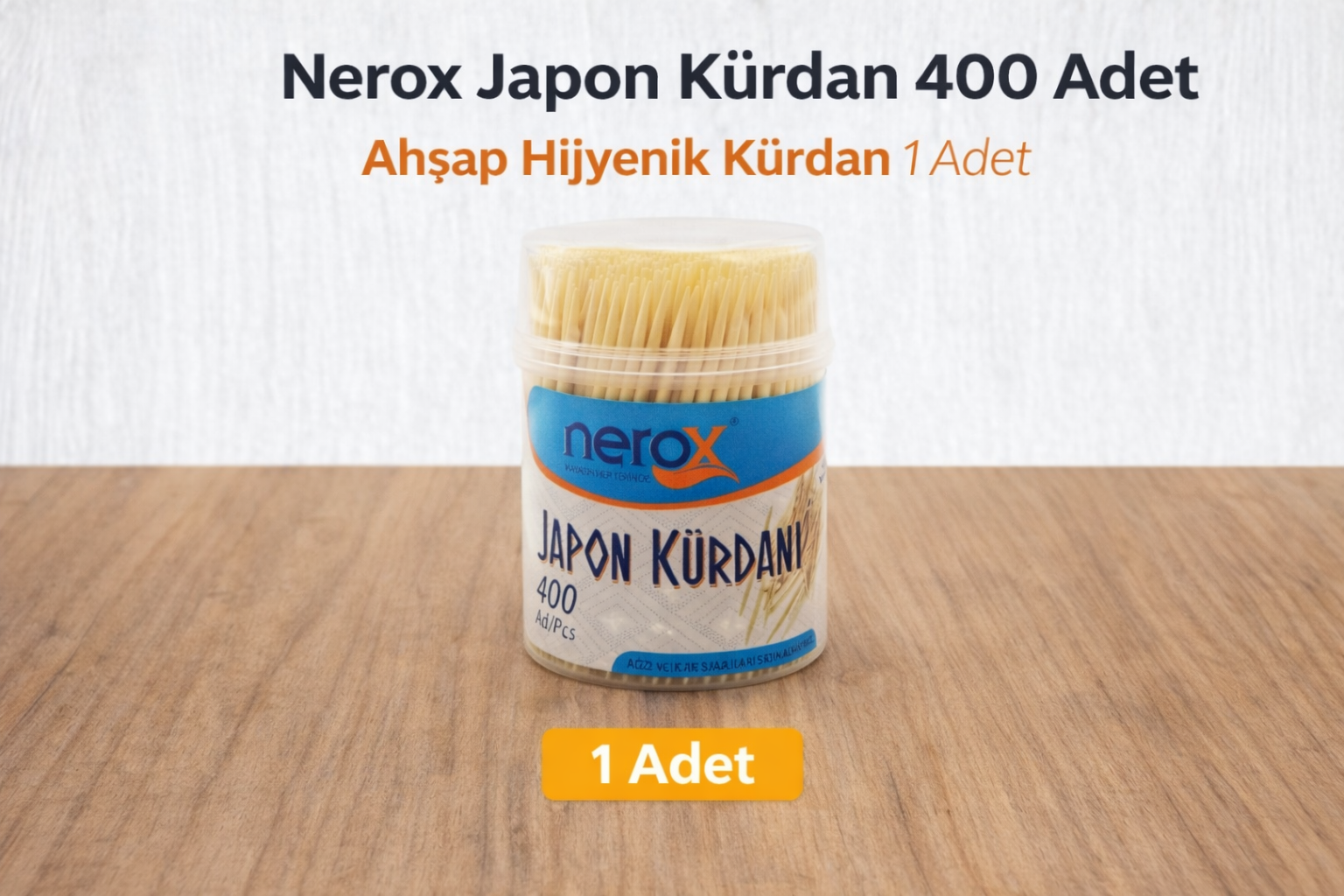 Nerox Japon Kürdan 400 Adet Ahşap Hijyenik Kürdan 1 Adet