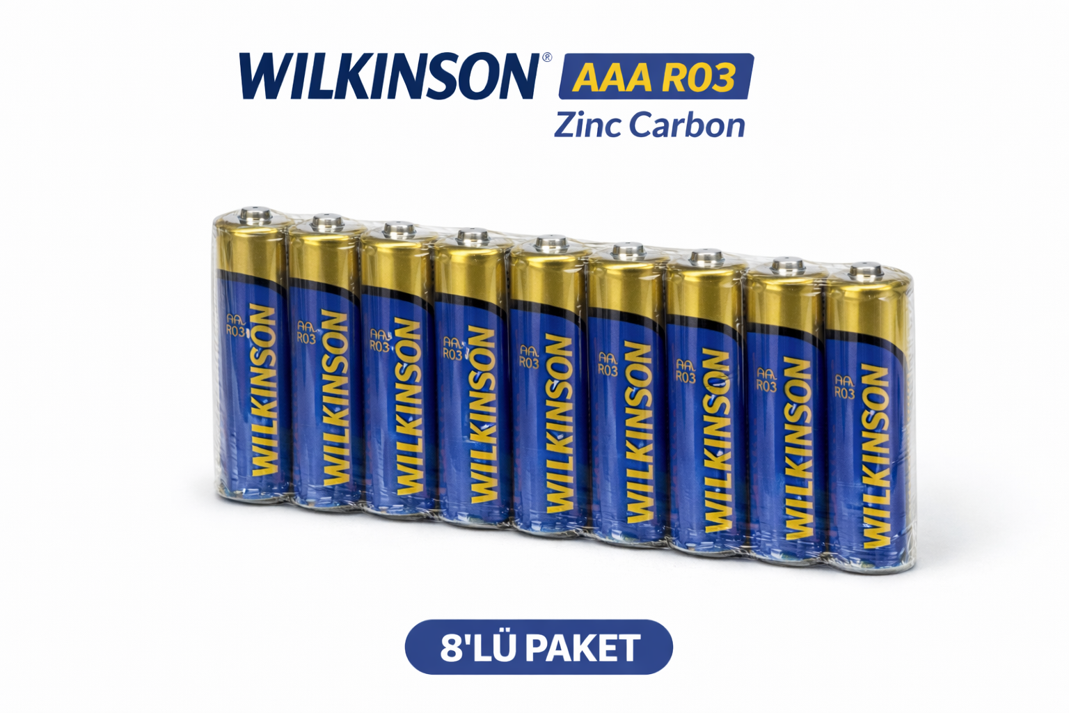 Wilkinson AAA R03 İnce Pil Zinc Carbon Ultra Energy 2 li 4 Paket